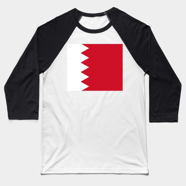 Flag of Bahrain Baseball T-Shirt by flag for all
